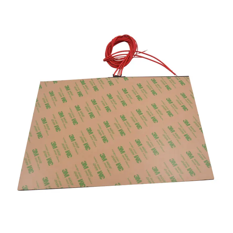Silicone heating pad heater red black 50mmx450mm for 3d printer heat bed