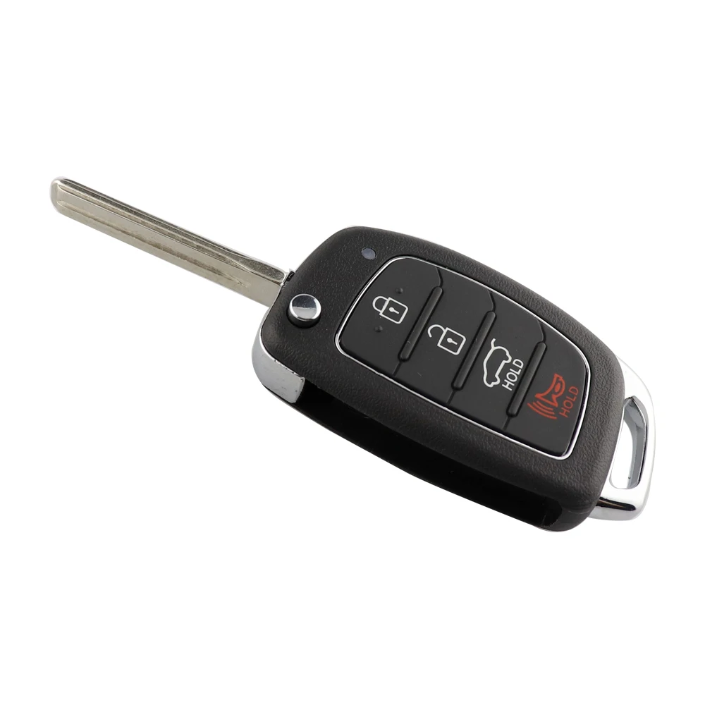 YIQIXIN Flip Key Fob per Hyundai Elantra Accent l10 IX35 IX45 I30 Solaris Tucson I20 Santa Fe Rio Ceed 4 pulsanti 315/433Mhz ID46