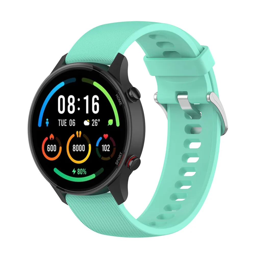 Behua 22mm pulseira de silicone para xiaomi cor esporte banda pulseira para xiaomi haylou rt ls05s para yamay sw022 pulseira de pulseira