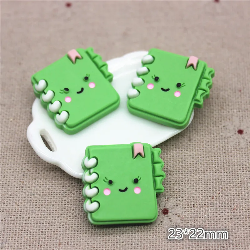 10pcs New Resin Cartoon Stationery Collection Book/Calculator/Pen holder/Eraser DIY Home Decoration Craft Accessories