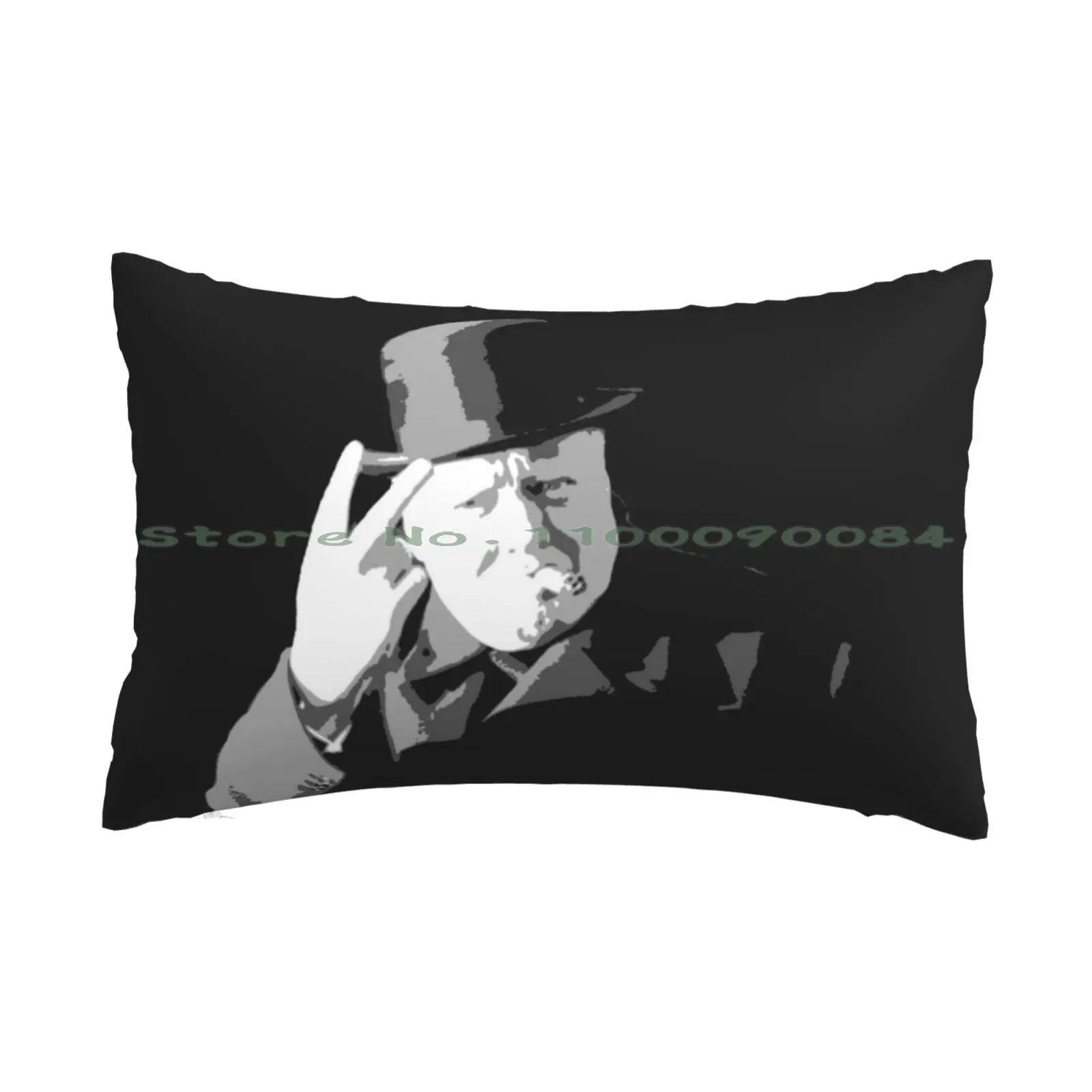 Winston Churchill V Day V Sign 1945 Pillow Case 20x30 50*75 Sofa Bedroom Winston Churchill Vintage Churchill Churchill V Sign