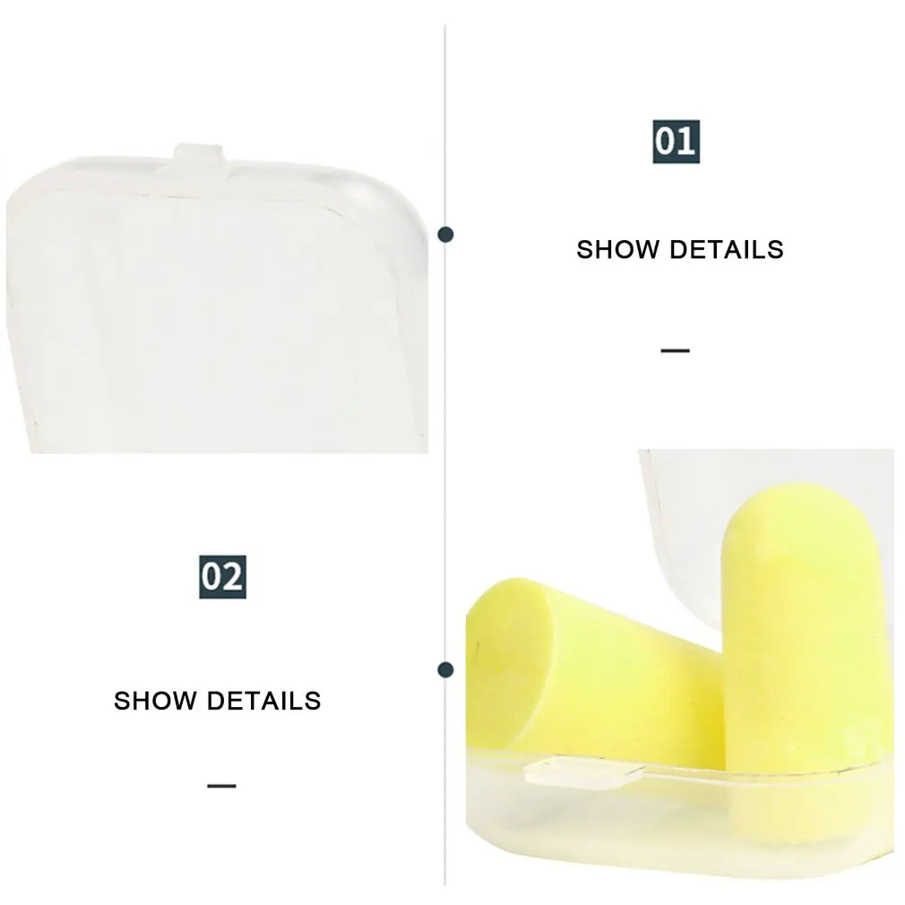 Soft Foam Ear Plugs Sound Insulation Ear Protection Earplugs Anti Noise Snoring Sleeping Plugs for Travel Noise Reduction