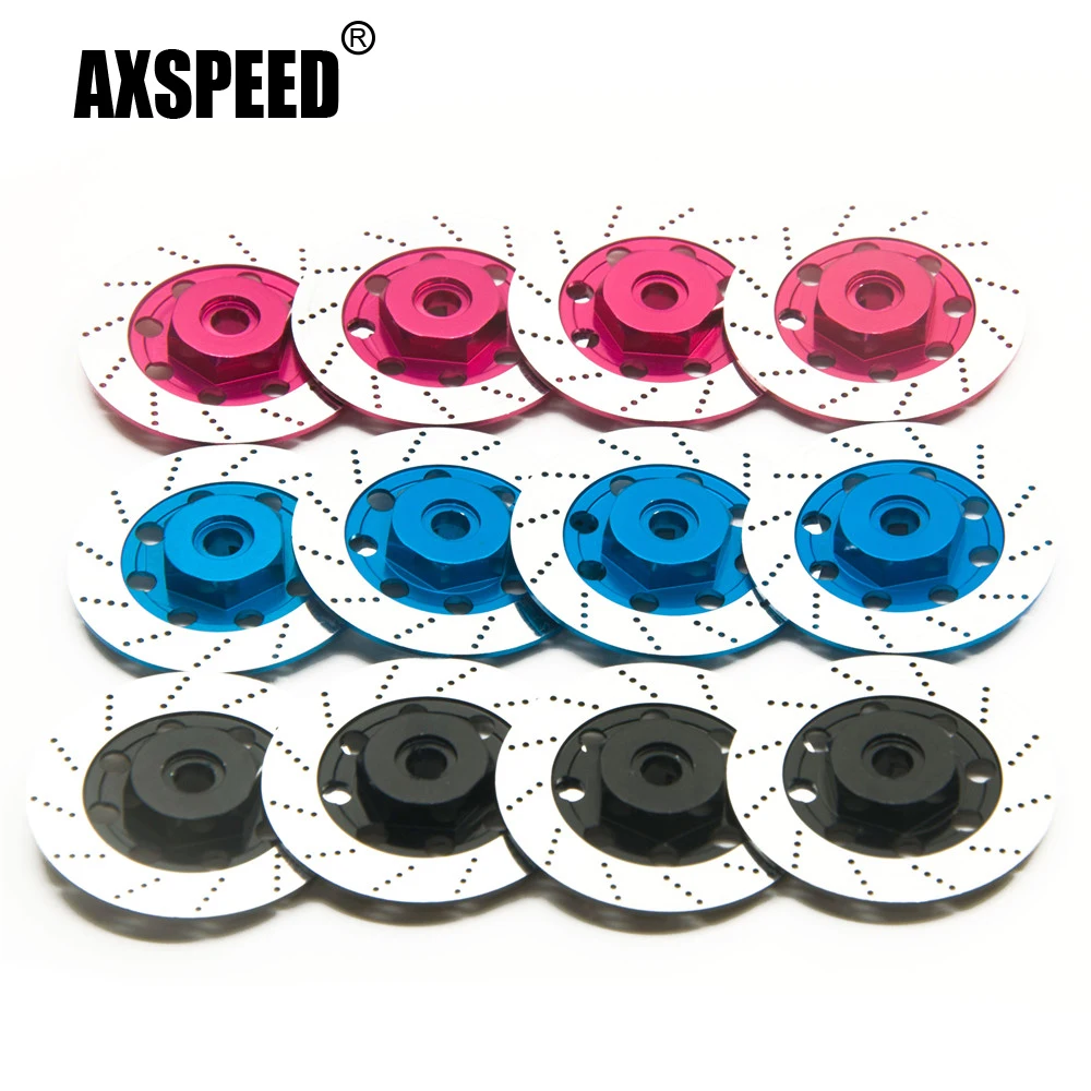 AXSPEED Aluminum Wheel Rim Brake Disc Box 12mm Hex Adapter for 3Racing Sakura D4 AWD RWD 1/10 RC Drift Racing Car Accessories