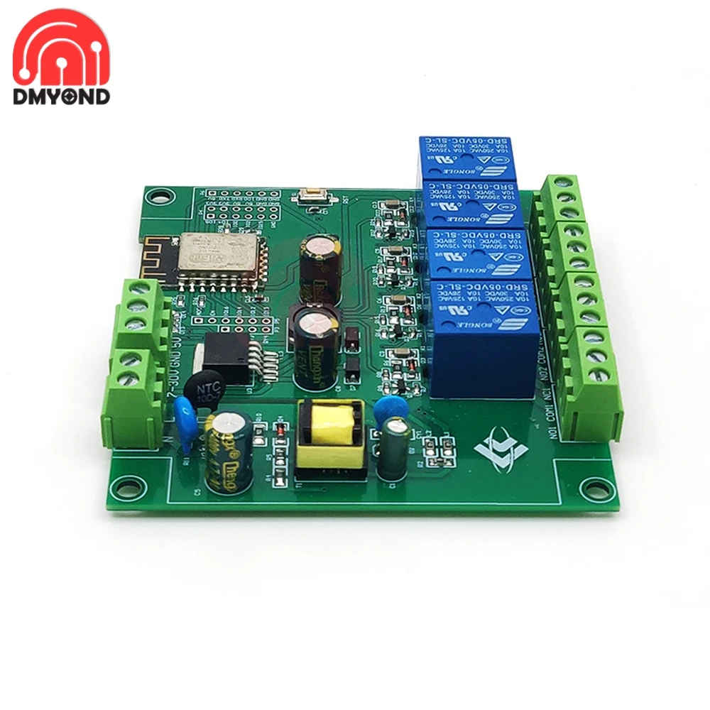 ESP8266 4 Channel WIFI Relay Module ESP-12F Development Board For IOT Smart Home Phone APP Controller WIFI Remote Control Switch