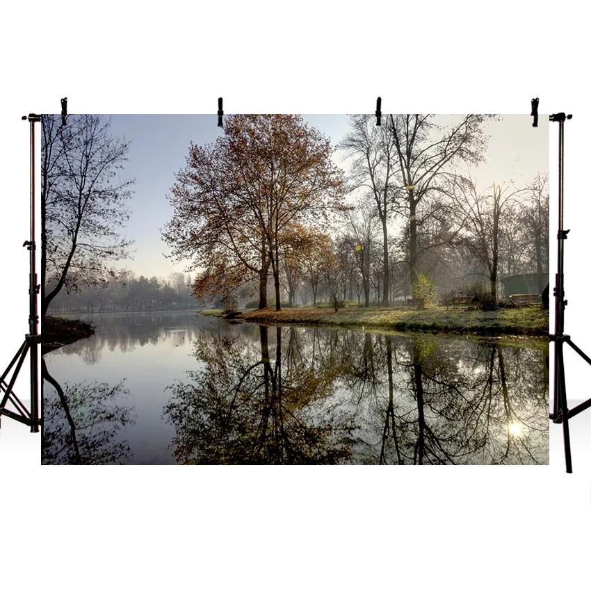 

Photography Backdrops Autumn Fallen Leaves Maple Forest Sunshine Scenic Photo Backgrounds Photocall For Photo Studio