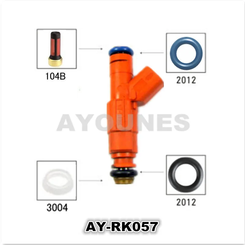 12piecese/set  fuel injector repair kits for Mazda 6 injector 0280156154 0586156156  for AY-RK057