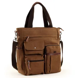 Nieuwe Mannen Canvas Handtassen Mode Waterdichte Travel Totes Mannelijke Grote Hoge Kwaliteit Schoudertas Mannen Crossbody Tas