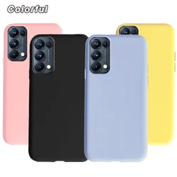 For OPPO Reno 5 Case For OPPO Reno5 5G Cover Candy Color Matte Shell Soft TPU Protector Fundas For OPPO Reno5 CPH2145 Case 6.43