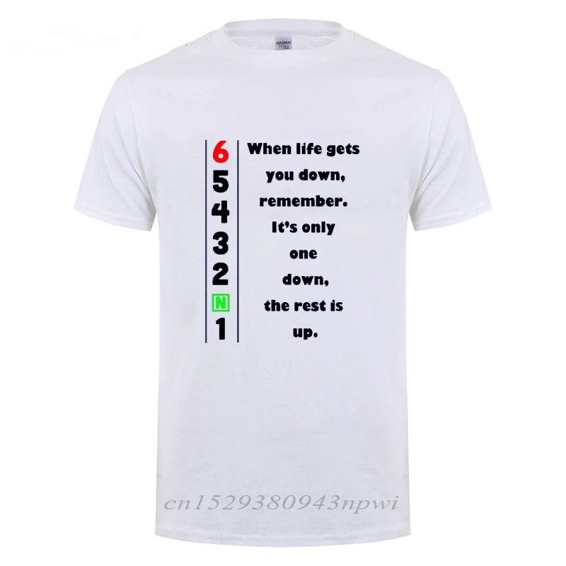 1N23456 Motorcycle T Shirt Father's Day Present Funny Birthday Gift For Men Daddy Father Husband O Neck Cotton T-Shirt Tshirt