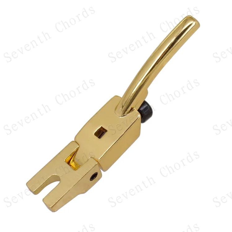 1 Stück Vintage Tremolo-Brücke mit feststellbarem Sattel für E-Gitarre, Gold, Schwarz, Chrom zur Auswahl, Gitarrenzubehör – Detail 14