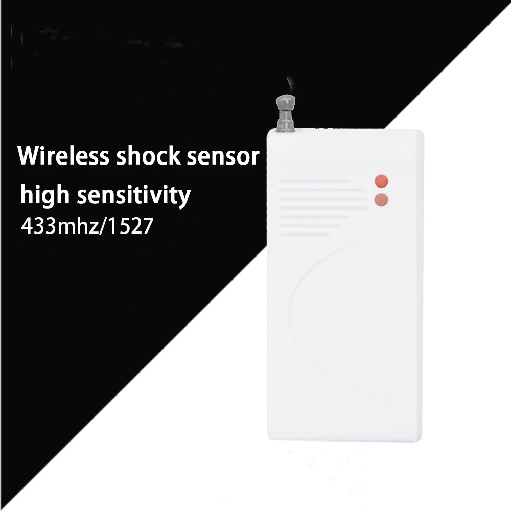 433mhz Wireless vibration Sensor shock Detector To Working With GSM Alarm Wifi Alarm RF Signal Distance 100m