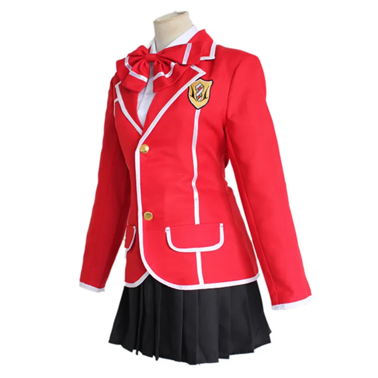 Unisex Anime Cos YUZURIHA INORI Cosplay Costumes JK Uniform Dress Custom Size