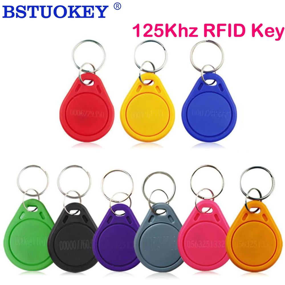 

100pc/lot NO3 125KHz RFID Tag Proximity RFID Card Keyfob Access Control Smart Card Key Fob RFID Keychain