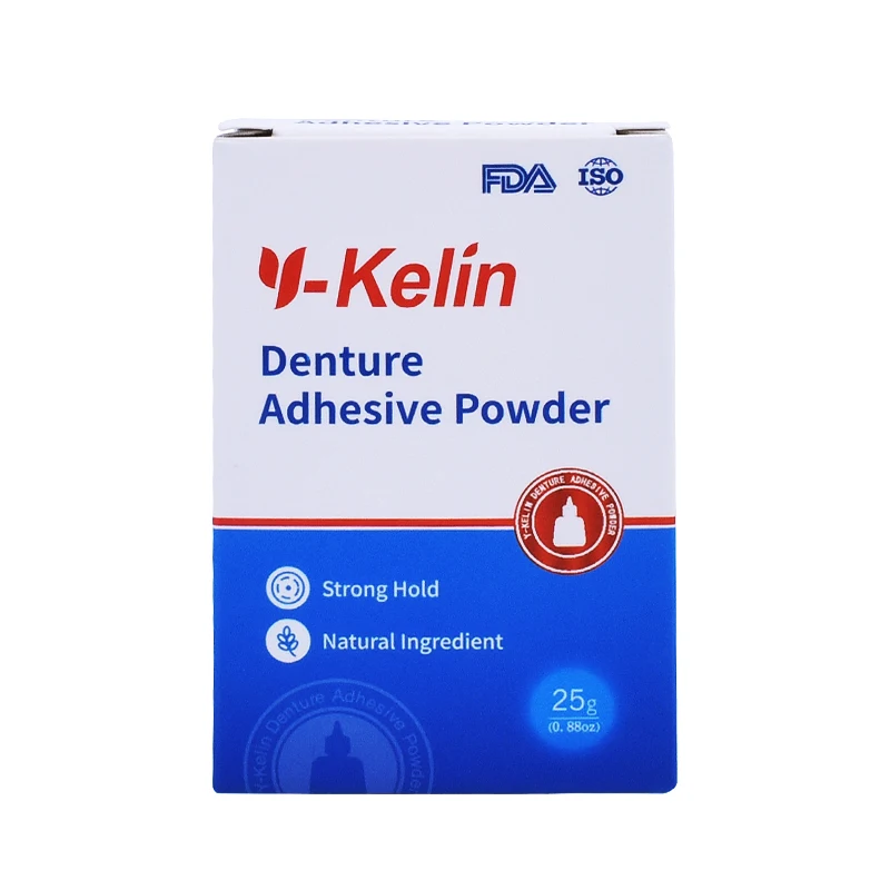 Y-Kelin Denture Adhesive 75g (25g*3 packs)Super  Strong Hold Comfortable & Convenient Form For New  Sensitive Gum