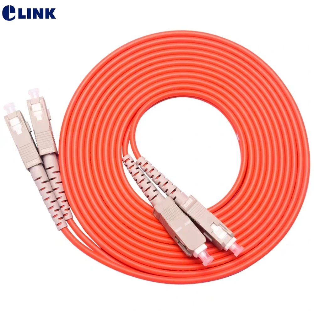 

Fiber optic patch cord SC-SC duplex 1m 2m 3m 5m 7m 10m 50/125, 62.5/125um SC/UPC, OM1, OM2 Dual FTTH Jumper IL, 0.3dB