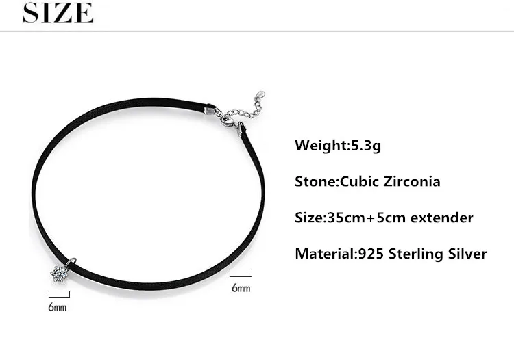 Trendy Shine Crystal Star Platinum Plated Ladies Choker Necklace Jewelry Women Short Rope Chains Drop Shipping Cheap