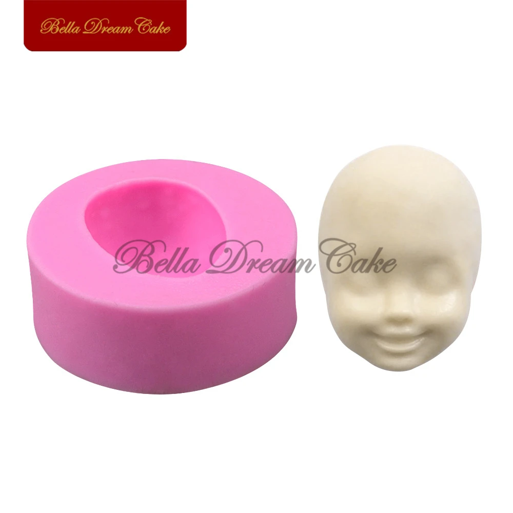 Doll Human Face Design Silicone Mold Fondant Chocolate Mould DIY Clay Soap Molds Cake Decorating Tools Baking Accessories