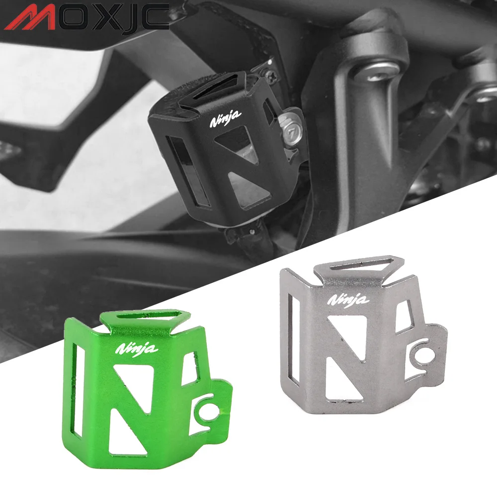 

CNC Aluminum Motorcycle Rear Fluid Reservoir Guard Cover Protector for KAWASAKI Ninja650 Ninja400 Ninja300 Ninja250