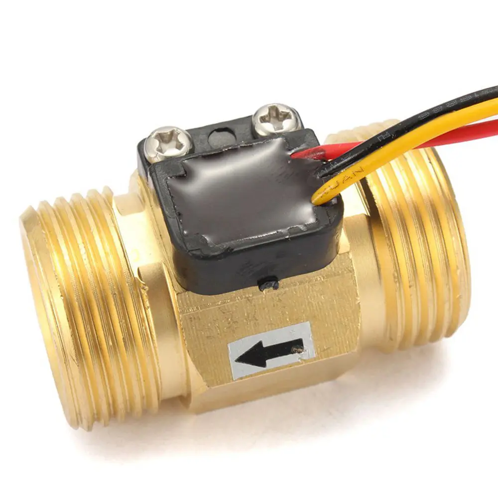 1.8-sensor de fluxo de água 5.5vdc consumo de baixa potência bsp g3/4 "USC-HS43TI turbinemeter 2-45l/min turbina flowmeter isentrol