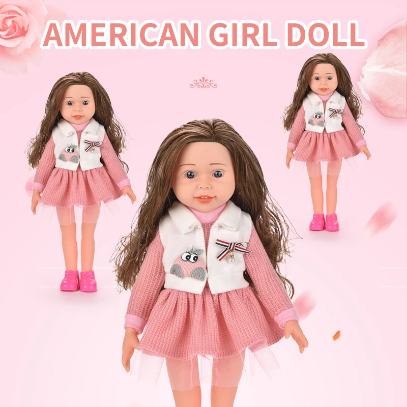 

Simulation doll 18 inch USA girl girl large music vocal joint activity long hair fashion exquisite doll girl gift