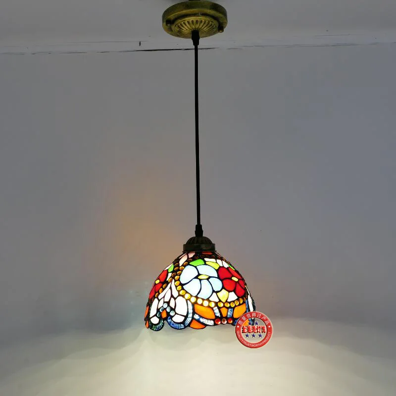 European American chandelier  lamp lamp stair lamp sun table lamp Mediterranean Baroque hand-painted glass chandelier