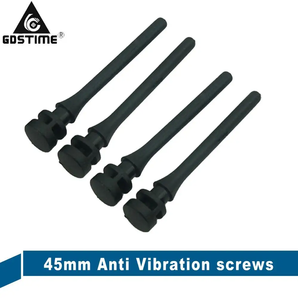 Tornillos de silicona de montaje para ventilador, pasador de tornillo de 45mm, remache de goma para PC, absorción de ruido, 500 unidades