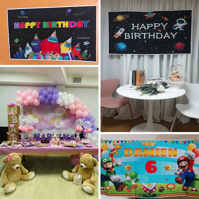 Disney frozen 2 festa pano de fundo photobooth crianças meninas festa de aniversário decoração da parede pano de fundo cortina celebrar fundo do evento