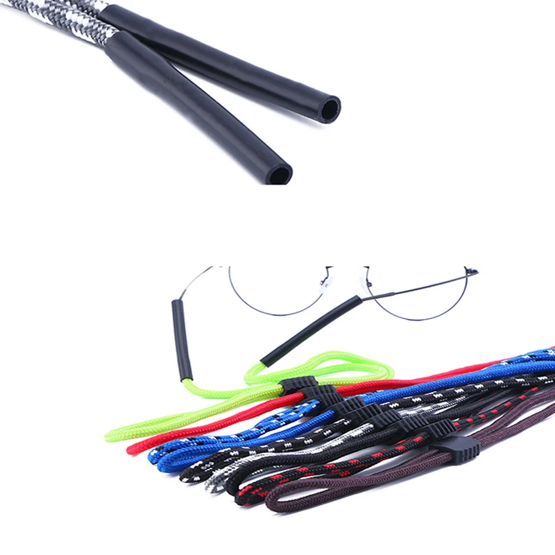 Soporte de cuerda para gafas deportivas Unisex, cadena antideslizante de poliéster, cordón para gafas de sol, correa para el cuello, accesorios para
