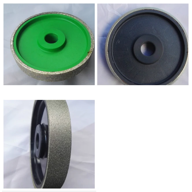 Roda de esmerilhamento a diamante, 6 polegadas, núcleo de plástico, roda de esmerilhamento paralela, liga de tungstênio, aço hss
