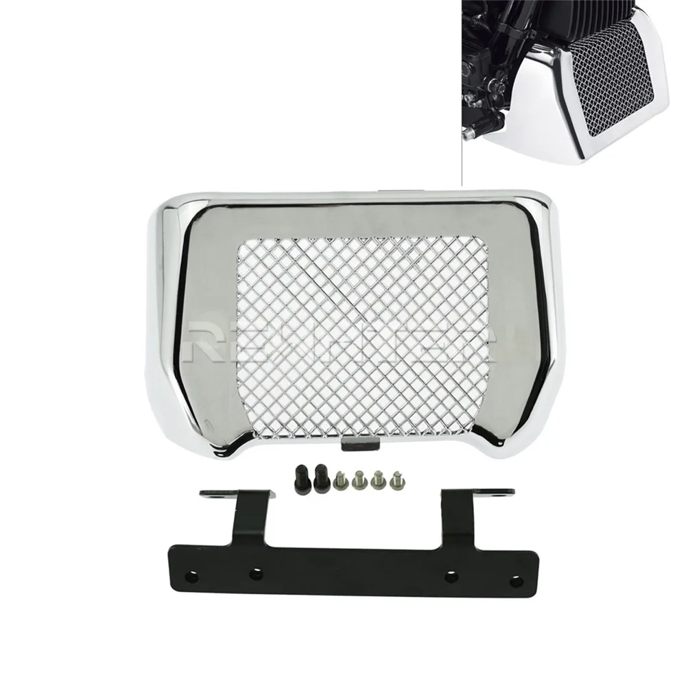 Motorcycle Oil Cooler Cover Kit With Bracket For Harley Touring 2017-2025 Road King Street Glide Freewheeler FLHR FLHXS FLTRX