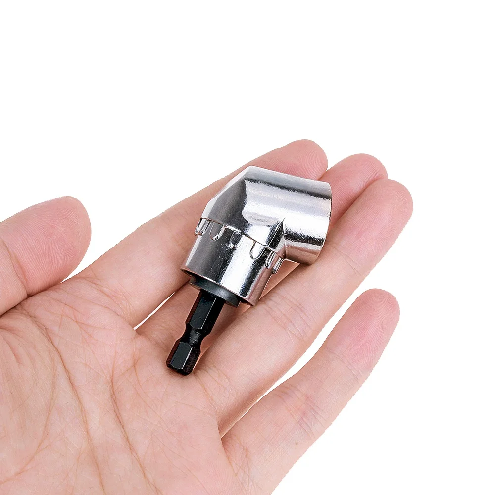 STONEGO 1PC 105 Degrees 1/4" Extension Hex Drill Bit Adjustable Hex Bit Angle Driver Screwdriver Socket Holder Adaptor Tools