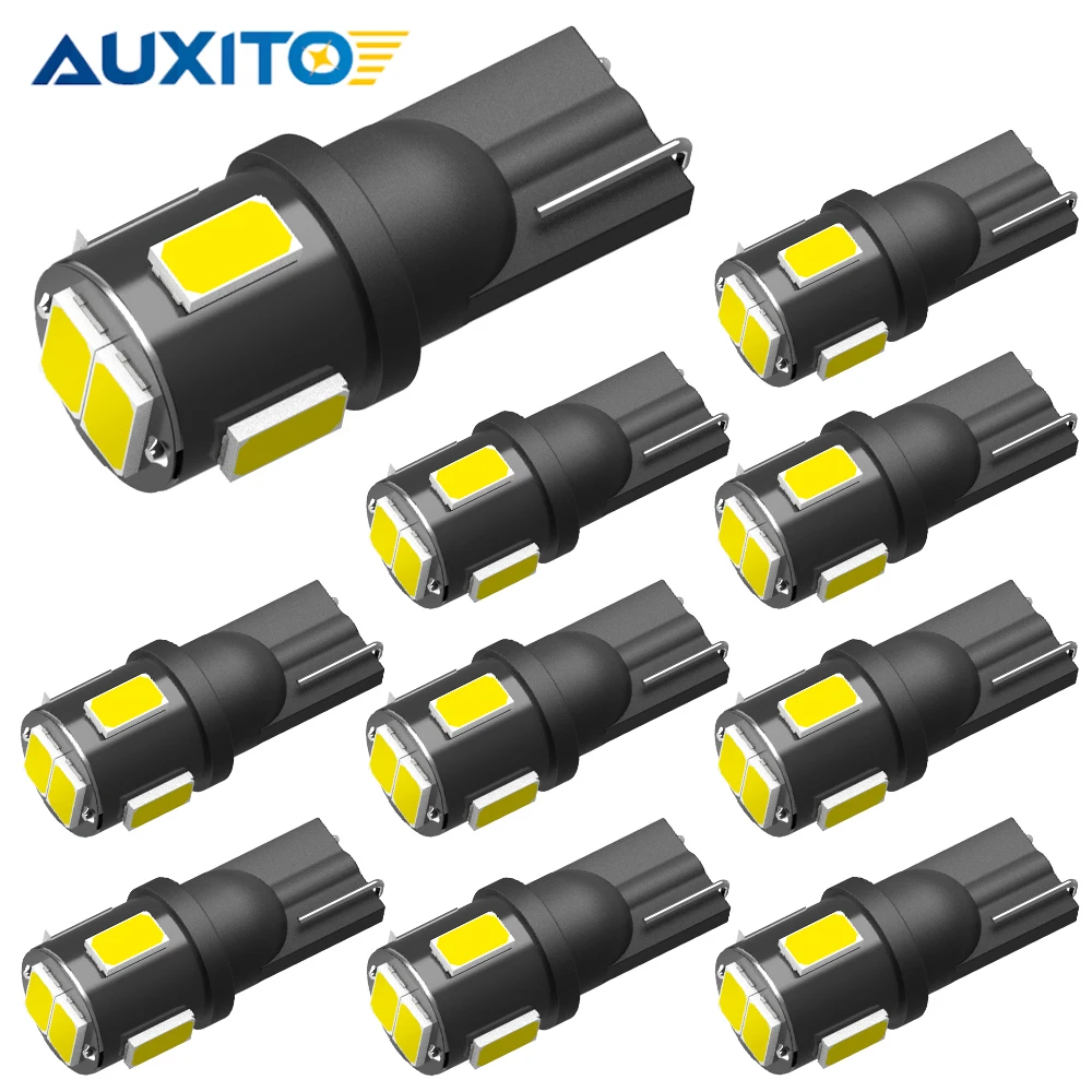 AUXITO 10x T10 W5W Led Bulb 194 168 2825 Car Interior Light Lamps For Hyundai Tucson I30 Ix35 Solaris 2017 I40 I20 Creta Kona