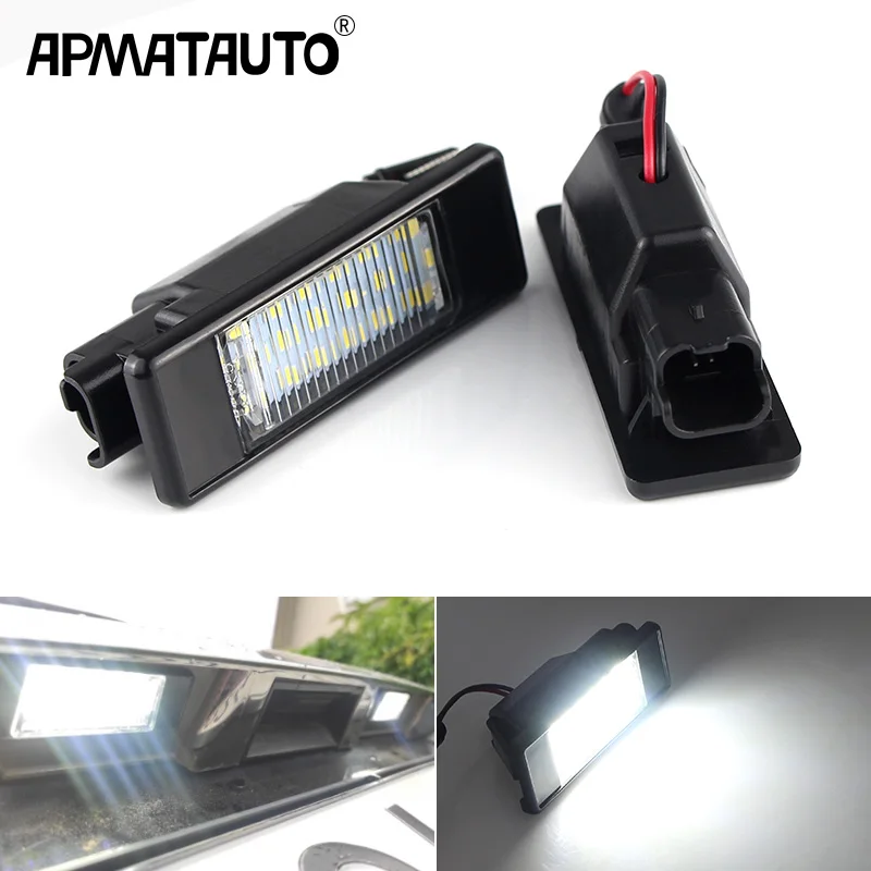 2Pcs LED License Number Plate Light Lamp For Mercedes-Benz Sprinter W906 VITO W639 VIANO W639 2003-2014