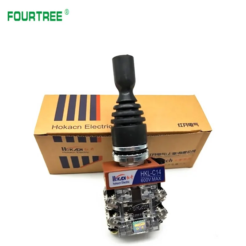 22mm Joystick Switch Monolever Rocker Cross Master Switch 2-way 4-way  Self-reset Self-locking 2NO 4NO HKL-C12 C22 C14 C24