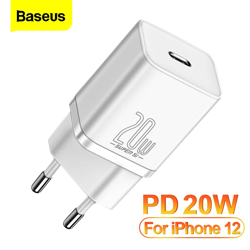 

Baseus PD 20W USB Type C Charger Quick Charge QC3.0 Fast Charging USBC Charger For iPhone 12Pro Xiaomi Wall Mobile Phone Charger