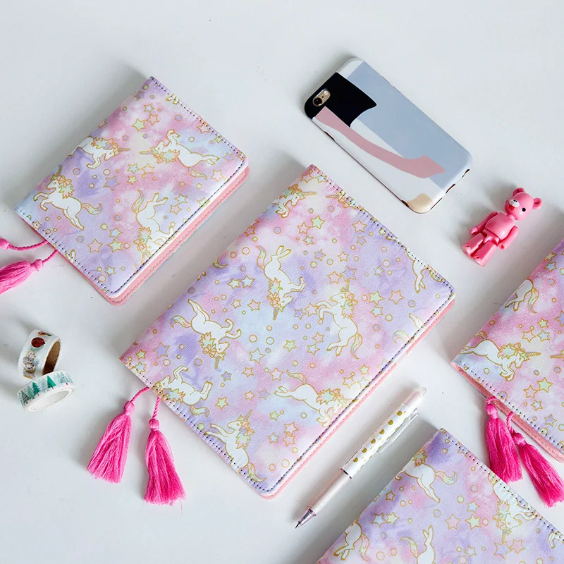 2023 Yiwi Japanese Unicorn Paint Planner Organizer Agenda Schedule Notebook Dairy Book Cover For Hobonichi A5 A6
