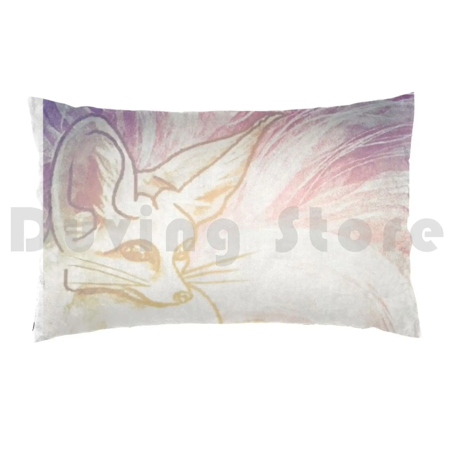 Mystical Kumiho Pillow Case Printed 35x50 Vulpix Nine Tails Fennec Fox Majestic Animals Fantasy Animals