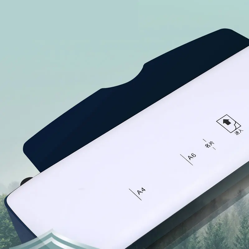 เครื่องเคลือบบัตรเทอร์โมพลาสติก A4 สำหรับรูปภาพ เมนู ฟิล์มกาว เครื่องเคลือบบัตรสำนักงาน เครื่องเคลือบบัตรขนาดเล็กแบบอัตโนมัติเต็มรูปแบบ