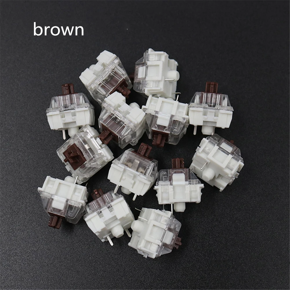 Imagem -05 - Interruptor de Teclado Mecânico para Soquetes Ciy Preto Azul Marrom Vermelho Smd 3pin Pinos Finos Compatível com Interruptor mx 100 Pcs