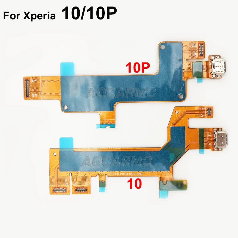 Aocarmo For Sony Xperia 10 / 10 Plus X10 X10P Type-C USB Charger Dock Charging Port Connector Flex Cable