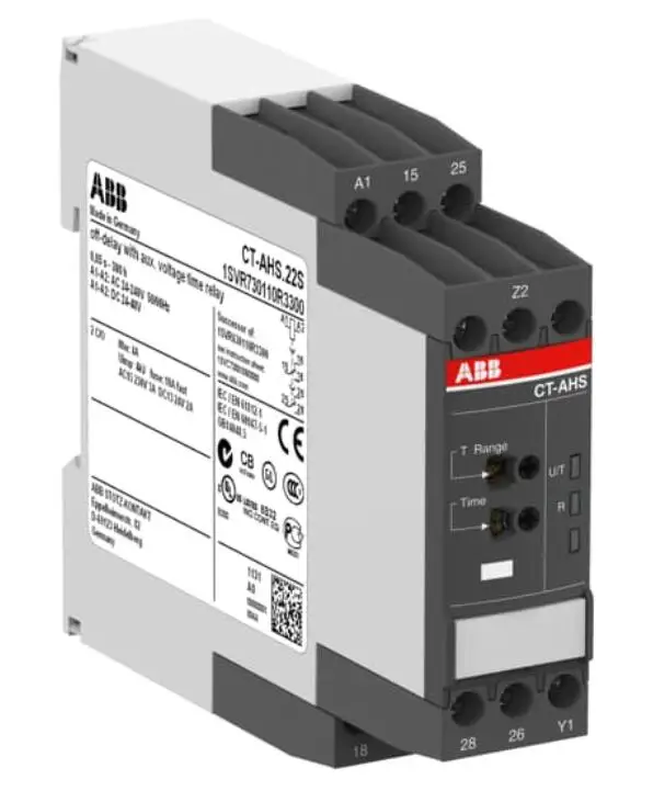 

10081685 CT-AHS.22S,2c/o,24-48VDC,24-240VAC Time relay, OFF-delay 2c/o, 24-48VDC, 24-240VAC