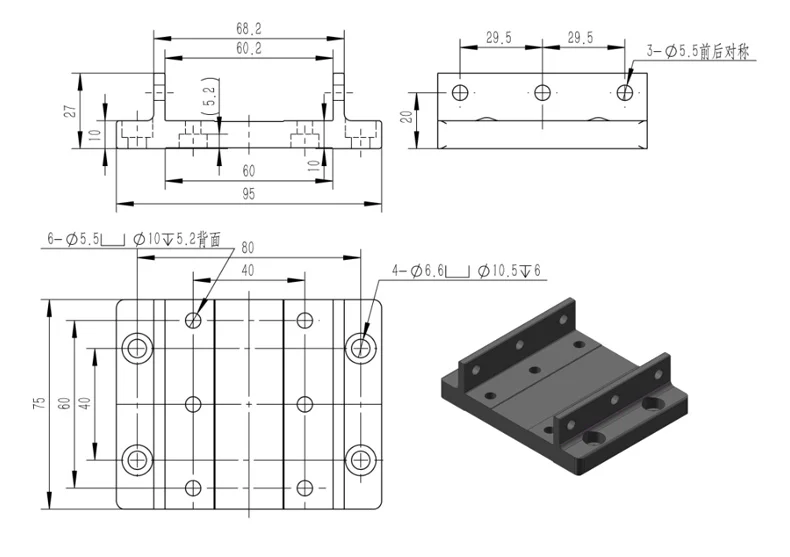 Linear module slideway accessories module connector linear module foundation