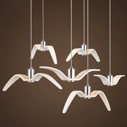 SeaghydrDesign-Plafonnier LED suspendu au design moderne, design créatif, luminaire décoratif de plafond, idéal pour un bar ou une cuisine