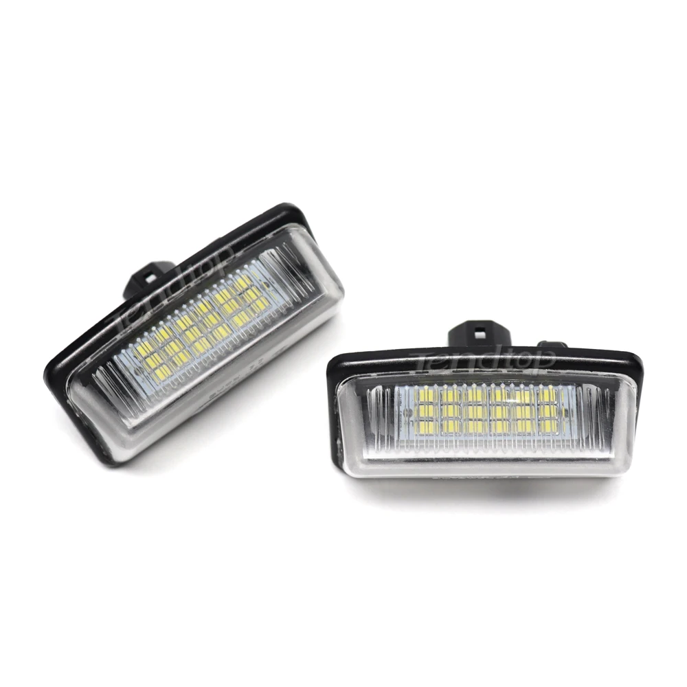 2x CANbus No Error White For For Toyota Corolla Crown Alphard Wish Noah Voxy Caldina Starlet LED License Number Plate Light