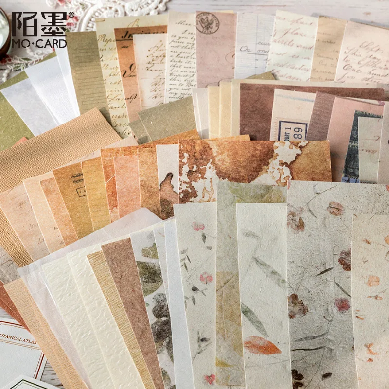 30pcs/lot Memo Pads Material Paper Old Coffee Junk Journal Scrapbooking Stickers Office School stationery