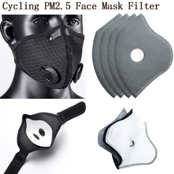 Filtro PM2.5 carbón activo multicapa mascarilla ciclismo