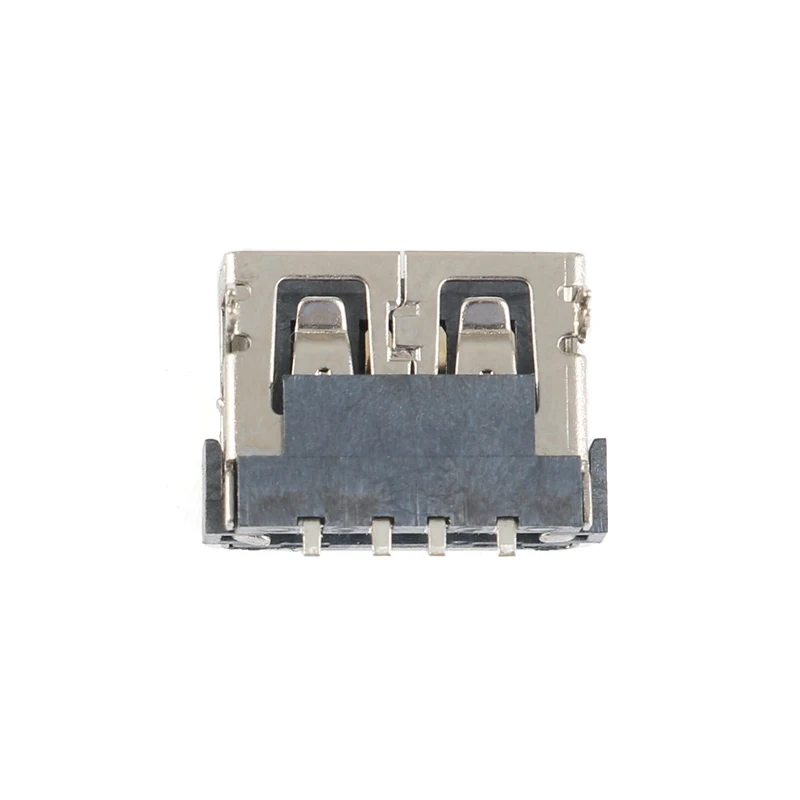 10Pcs/Lot Type A Female USB 2.0 Short body 4 Pin 2 Foot 90 Insert direct Data Charge Plug Socket Jack Connector Wire