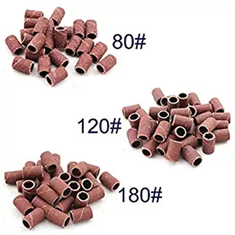 Bandes abrasives pour ponceuse à ongles électrique, 80 #120 #180 #, accessoires pour enlever le vernis acrylique et le Gel UV