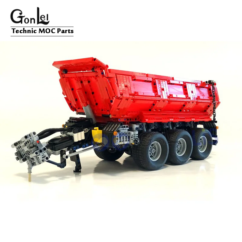 NEW Technical Building Block Bricks 42054 Tractor fit for Trailer MOC-8830 Self Dumping Trailer assembly Toy boy Birthday gift