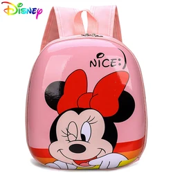 Disney-mochilas escolares con estampado de dibujos animados para niños y niñas, morrales impermeables de Minnie, paquetes de hombro encantadores para guardería